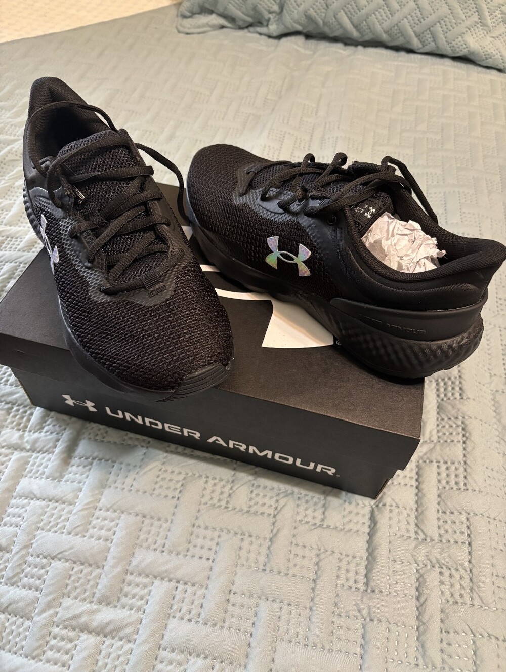 Under Armour Black Womens Athletic Running Shoes
